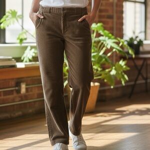 Vintage EDDIE BAUER Wide Wale Beige Corduroy Pants